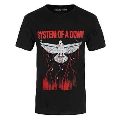 Image of Band Monkey System of A Down Unisex T Shirt Dove Overcome Multicoloured