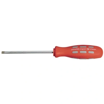 Image of Draper Plain Slot Parallel Tip Mechanic&#039;s Screwdriver, 100 x 5.0mm (Sold Loose)