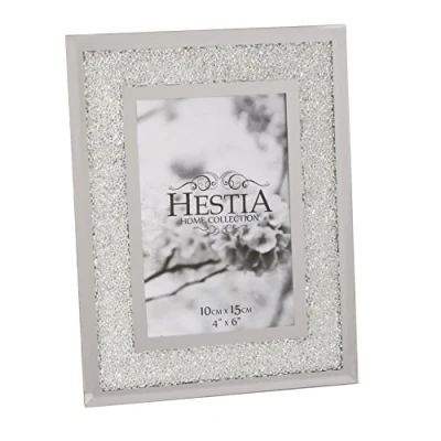 Image of Widdop Silver Crystal Edge Photo Frame 4 x 6 Hestia