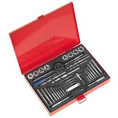 Image of Sealey Tap &amp; Die Set 37pc Split Dies Metric