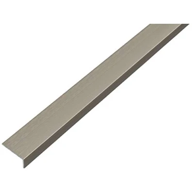 Image of GAH Alberts self Adhesive, Aluminium Angle Profile, Chrome Design, 1000 mm x 10 mm, 488505, Silver, 488758