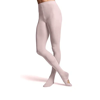 Image of Silky Pink Essential Convertible Ballet Tights Age 11 to 13