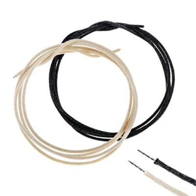 Image of Alnicov 3.3 Feet Pre tinned Guitar Wire 22awg 22ga Cloth Covered Push Back Vintage Style