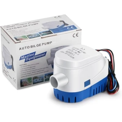 Image of Sunsbell Bilge Pump 12V Automatic, 1100GPH Water Auto with Float Switch, Automatic Marine Submersible Boat Silent Liquid for Boats Ponds Pools