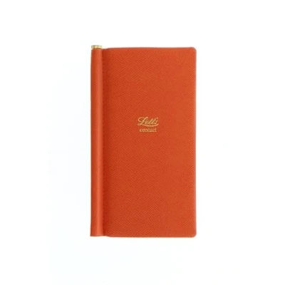 Image of Letts of London Legacy Slim Pkt Address book Orange