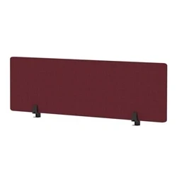 Image of Air Desktop Screen 1400x400mm Bespoke Ginseng Chilli Fabric