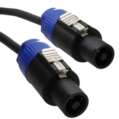 Image of kenable HQ PA System Speaker Lead SPK Cable with Locking Ends 20m 65ft [20 metres]