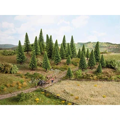 Image of Noch 26827 Extra High Model Spruce Trees (10 Piece)