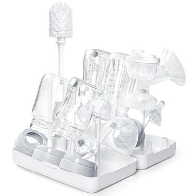 Image of Termichy Space Saving Baby Bottle Drying Rack with Removable Sticks Compact Brush Suit for Travel Camping Outdoor