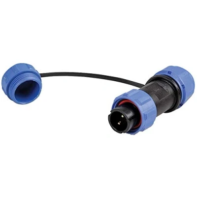 Image of PRO ELEC PELR0114 Circular Threaded Connector Plug, 2 Pole, 5 8mm, IP68