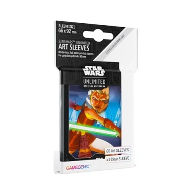 Image of Gamegenic GGS15059ML Star Wars Unlimited Ahsoka Tano Trading Card Game Accessory, Multi Colour