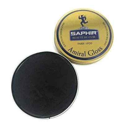 Image of Saphir Amiral High Gloss Wax Polish 50ml Black and Neutral (Black (01))