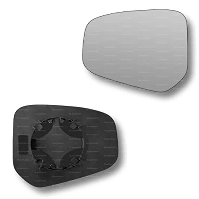 Image of Less4spares Replacement Wing Mirror Glass Left Compatible with Ford Transit Courier 2014 2021 CLIP ON Passnager Near Side N/S Convex