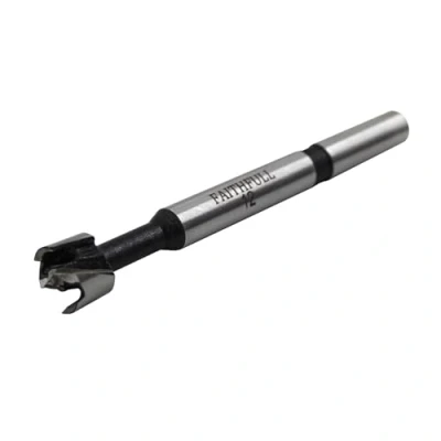 Image of Faithfull FAIFOR12 Forstner Bit for Hardwood, Softwood, Drilling, Boring, Straight, Angled, Overlapping, Pocket holes 12mm