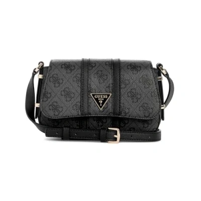 Image of GUESS Women&#039;s Noreen Mini Crossbody Flap, Coal Logo, One Size