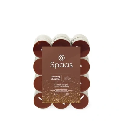 Image of Spaas Scented Tealights flatpack x24 4.5h, Charming Christmas