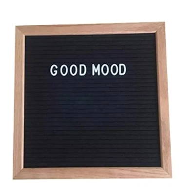 Image of Message Board Felt Letter Changeable Sign Stand for Home Classroom Business 10x10inch