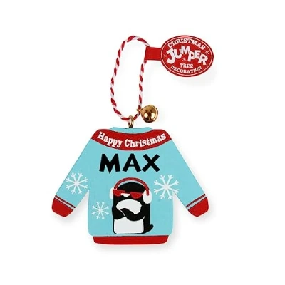 Image of History &amp; Heraldry Personalised Christmas Jumper Decorations (Max)