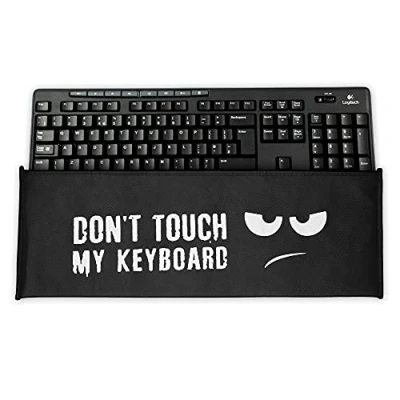 Image of kwmobile keyboard Cover Compatible with Logitech MK270 Wireless Dust PC Fabric Case Don&#039;t touch my