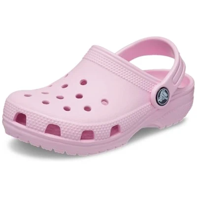 Image of Crocs Unisex Kids Classic Clog T Clog, Ballerina Pink, 6 UK Child