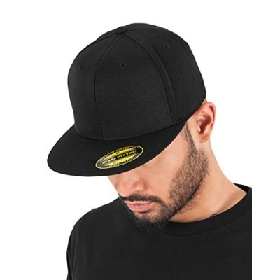 Image of Flexfit Premium Fitted Cap, Size: L/XL, Black
