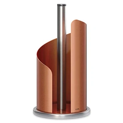Image of Stardis Kitchen Roll Holder Stainless Steel Matt Coated Diameter 15 cm Matte copper