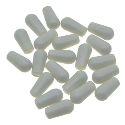 Image of KAISH 20pcs Metric M3.5/M4 Guitar 3 Way Toggle Switch Tip Knobs Cap for Epiphone LP Les Paul White