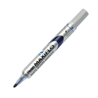 Image of Pentel Maxiflo Dry Wipe Fine Bullet Point Marker Blue (Pack of 12)