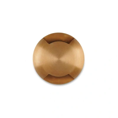 Image of Brass Mini Domed LED Ground Light 2 Way Two Direction 3000K Collingwood