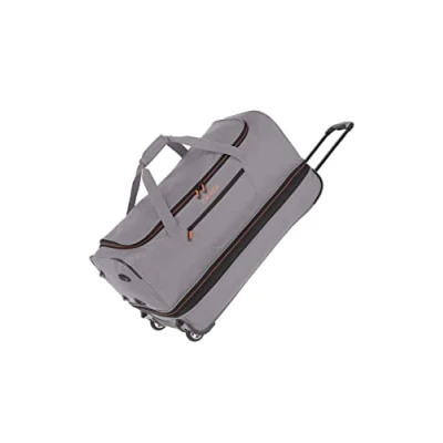 Image of Travelite &quot;Basics&quot; Duffle Travel Bag, 70 cm, 98 liters, Grey/Orange