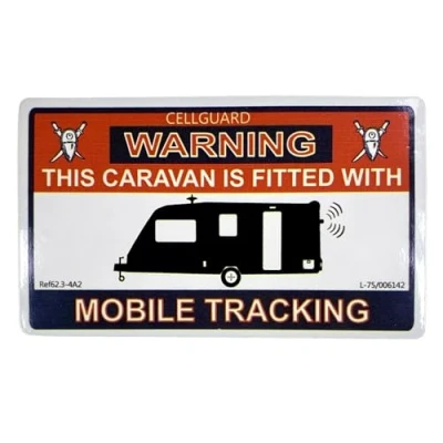 Image of W4 Caravan Tracker Fitted Sticker Multicoloured