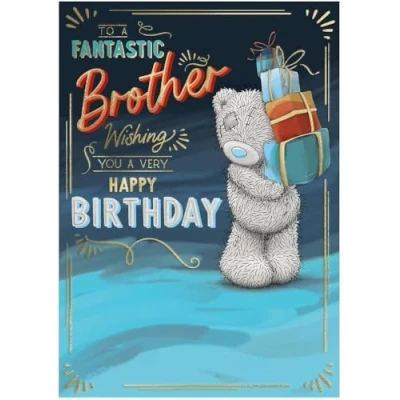 Image of Me To You Tatty Teddy Fantastic Brother Birthday Card