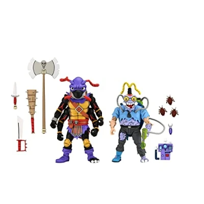Image of NECA 7&quot; TMNT Cartoon Antrax &amp; Scumbug 2 Pack Figure