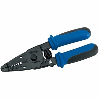 Image of Draper 150mm Wire Stripper Spring Loaded Hand Tool Cable Cutter Electrician Tools 19779