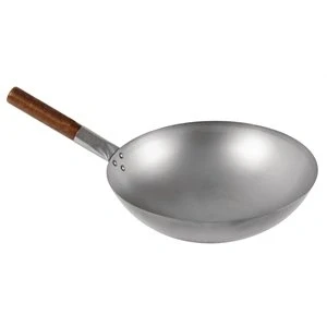 Image of London Wok Round Bottom 356mm Size: 356(Ø) mm. Material: Mild Steel