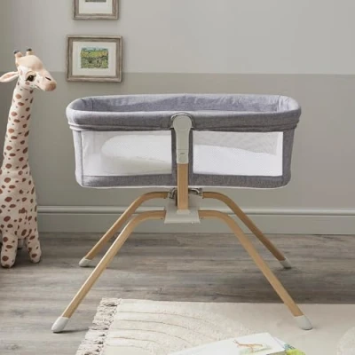Image of Babymore Air Motion Gliding Crib (Slate)