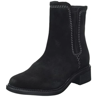 Image of Clarks Women&#039;s Maye Zip Fashion Boot, Black SDE, 7 UK