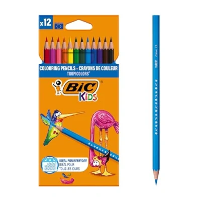 Image of BIC Kids Tropicolors 2 Colouring Pencils 12 Pack