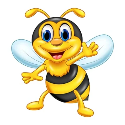 Image of Car Sticker Funny Bee 20 cm Wide I Self Adhesive Film for Motorcycle Suitcase Motorhome Caravan Decorative Wheelie Bin kfz_706