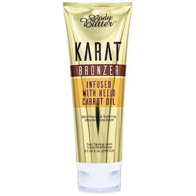 Image of BODY Butter Ultra Bronzing Lotion, 251ml Karat Bronzer Tanning, Tingle free, Infused with Helio Carrot Oil, Exotic Coconut Fragrance, Firming, Hydrating, Softening for All Skin Tones