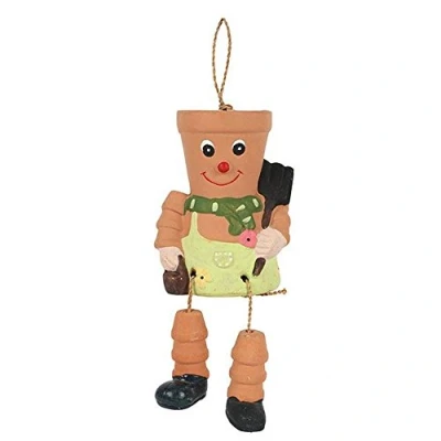 Image of Something Different Terracotta Pot Man 21cm x 9.5cm, Whimsical Decor Piece for All Garden Styles