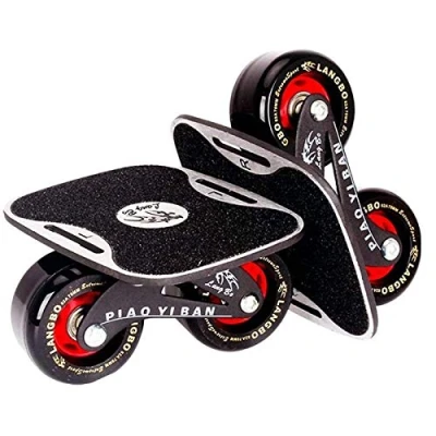 Image of Sumeber Drift Skates Split Skateboard Portable Roller Skate Deck High Rebound Outdoor Sliding Teenage Adult Birthday Gift (Luminous)