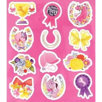 Image of Anila&#039;s Complete Pony Themed 10 Party Bag Fillers &amp; Favours Sheets of Stickers. (Ideal for Children Aged 3 8)