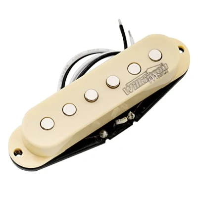 Image of Wilkinson M Series Vintage 60&#039;s Staggered Ceramic Single Coil Neck Pickup for Strat Style Electric Guitar, Ivory