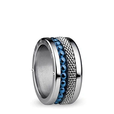 Image of BERING Exchangeable Ring Combination for Women in Silver and Red with the Distinctive Twist Change System, Lena