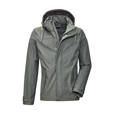 Image of G.I.G.A. DX Men&#039;s Cushy Mn softshell jacket A Casual with zip off hood, mens, 35839 000, Dark blue green, XL