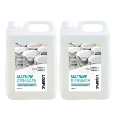 Image of Liquipak Industrial Machine Dishwash Descaler Detergent 2x5 Litre