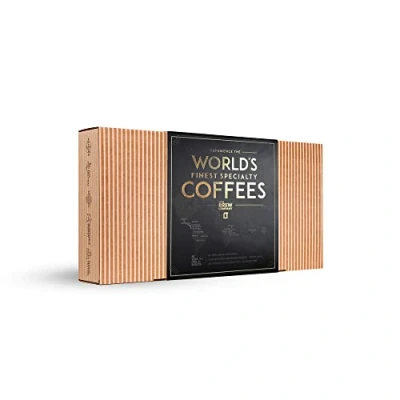 Image of Original Gourmet Coffee Gift Set for Men &amp; Women 14 of The World’s Finest Single Estate Specialty Organic Coffees Brew Enjoy Anytime, Anywhere Hamper Style Letterbox Idea Him Her