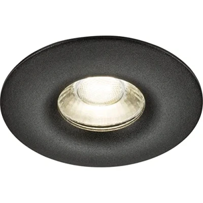 Image of KnightsBridge Odina Single Fixed Round Downlight Black