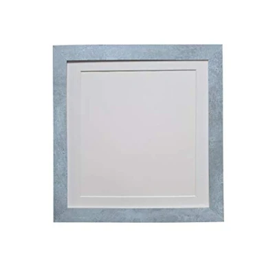 Image of FRAMES BY POST H7 Picture Photo Frame Mineral Grey with White Mount 10 x Image Size 8 Inch